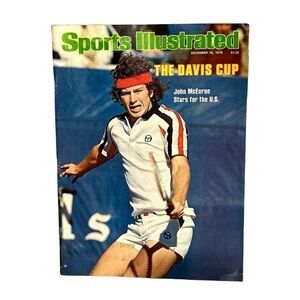 1978 Sports Illustrated The Davis Cup John McEnroe No Label 19 Year Old The Kid